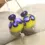 Thumbnail: Yellow-Blue pair lampwork glass beads