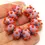 Thumbnail: Purple spacer beads 10mm with raised dots