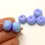 Thumbnail: Periwinkle rondelle beads 12mm