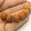 Thumbnail: Yellow Mustard etched rondelle beads 12mm