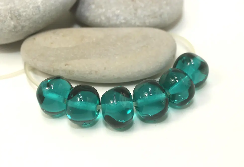 Glass nuggets beads 12mm