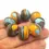 Thumbnail: Artisan matte donut beads for jewelry