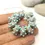 Thumbnail: Grey spacer beads 10mm with raised dots