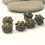 Thumbnail: Glass nuggets beads 12mm, 6/8/10pcs, Moretti 276 064