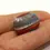 Thumbnail: Red etched glass bead 20mm, 1pc