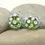 Thumbnail: Green pair beads with raised dots