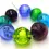 Thumbnail: Mix hollow glass beads 22/20/18/17mm, 8pcs