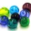 Thumbnail: Mix hollow glass beads 22/20/18/17mm, 8pcs