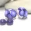 Thumbnail: Pink pair lampwork glass bead 14mm