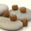 Thumbnail: Yellow Mustard etched rondelle beads 12mm