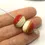 Thumbnail: Ivory etched pair glass bead 14mm