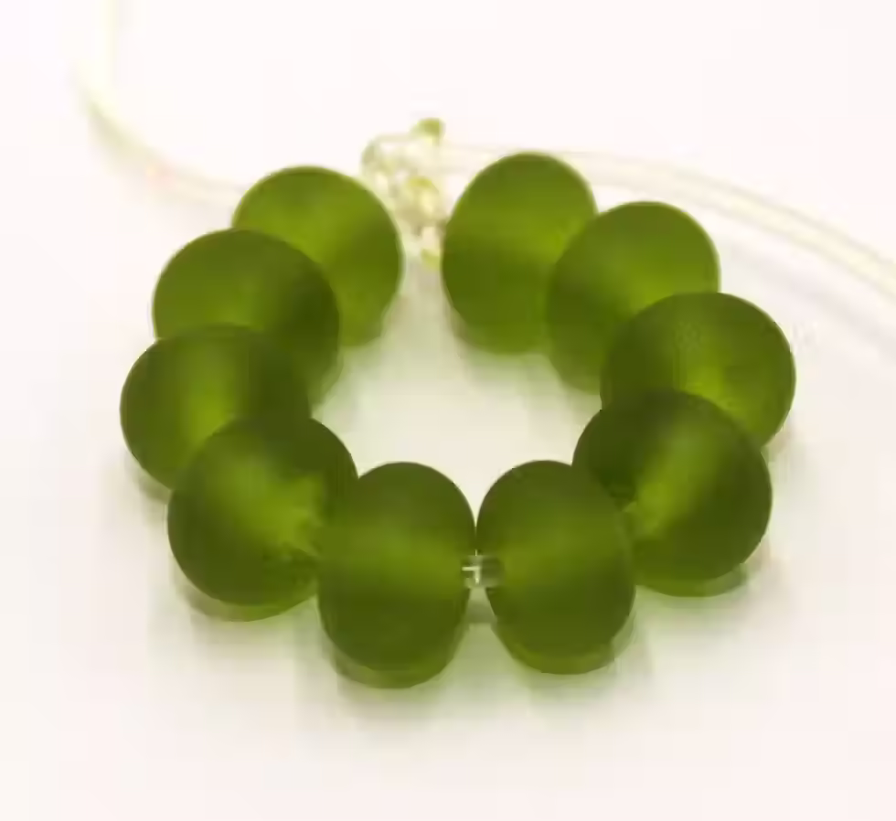 Green Olive etched spacer