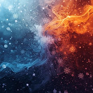 snowflakes and fire ombre realistic.jpg