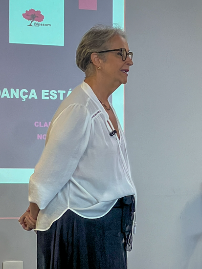 Clara Linhares, na Semana de Qualidade Blossom 2025