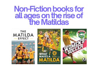 Cover of an article about non-fiction books about the Matildas, published on Her Boots, Her Bookks, a site about women's football books