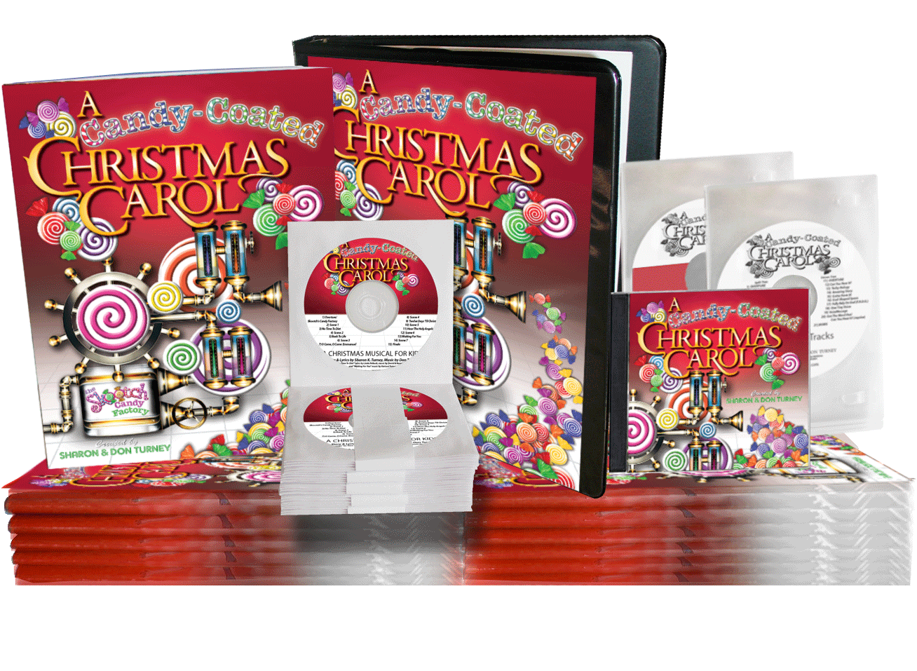 A Candy-Coated Christmas Carol print production pack