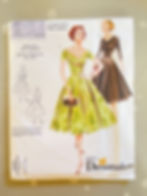 Vogue Dress Pattern V2903 This is a reproduction pattern from an original 1957 Design front view
