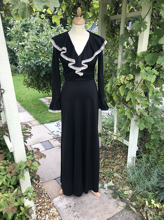 Radley Original 1970s Waterfall Collar Maxi Dress | Rock Follies 