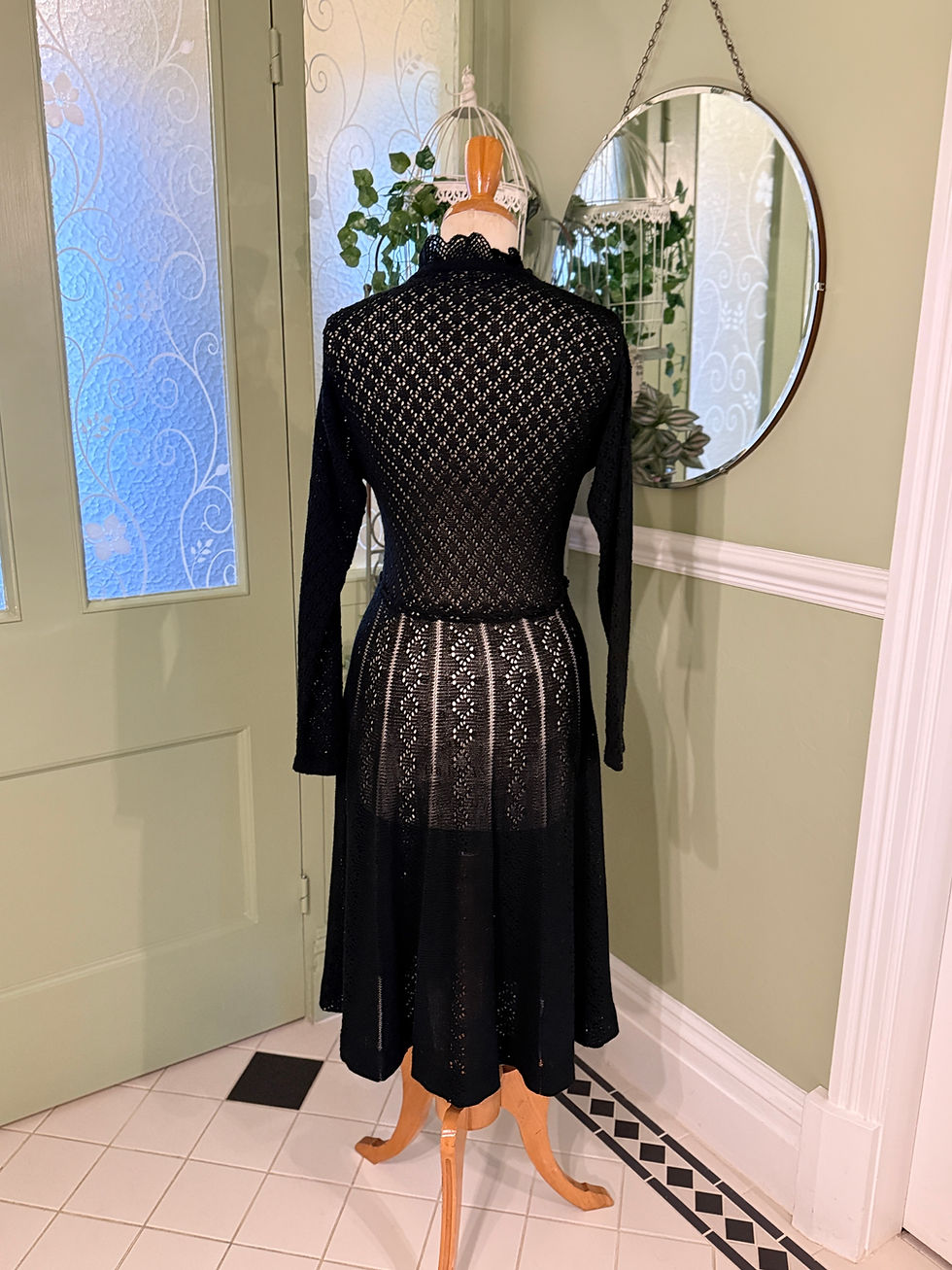 Thumbnail: 1980s Cross Over Knit Dress