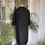 Thumbnail: Black Silk Dupion Coat Dress with Black & White Cover Buttons