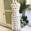 Thumbnail: Cream Print 1970s Maxi Dress by Cresta Back View