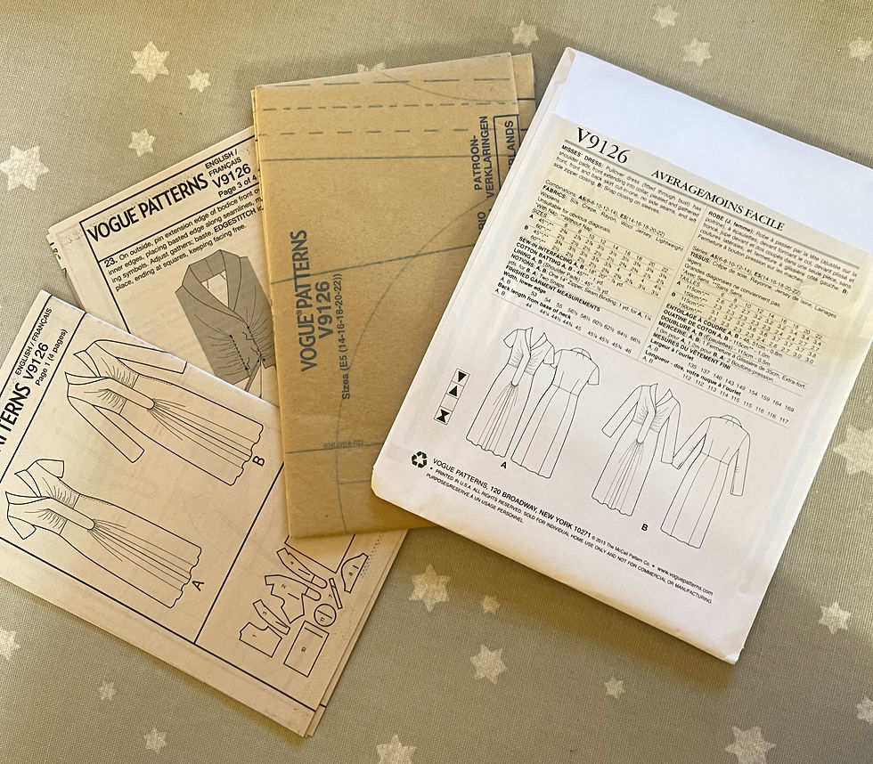 Thumbnail: Paper Pattern V9126 Dress 2 sleeve Styles