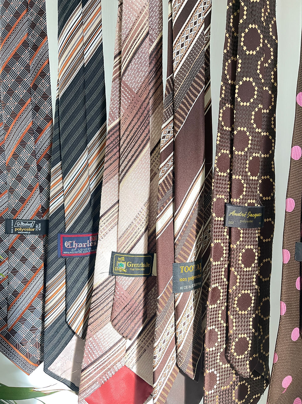 Thumbnail: 1970s Life on Mars Kipper Necktie Collection 1