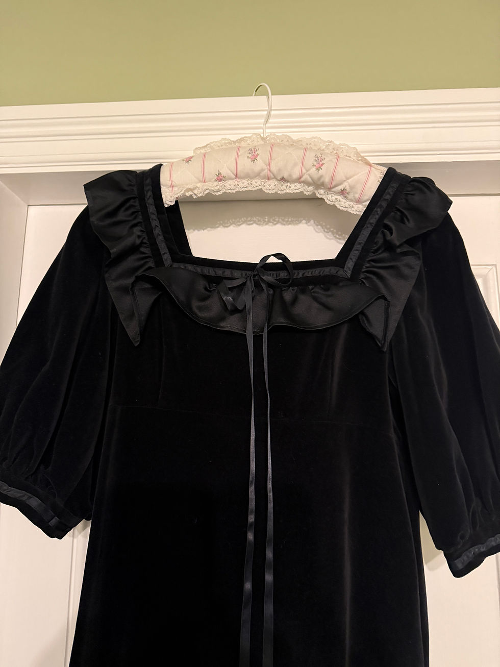 Thumbnail: 1970s miss-P Velvet Dress