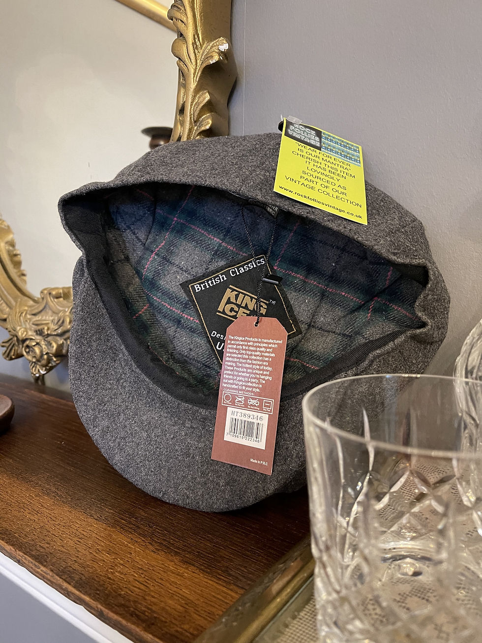 Thumbnail: Old School Grey Eight Panel Cap