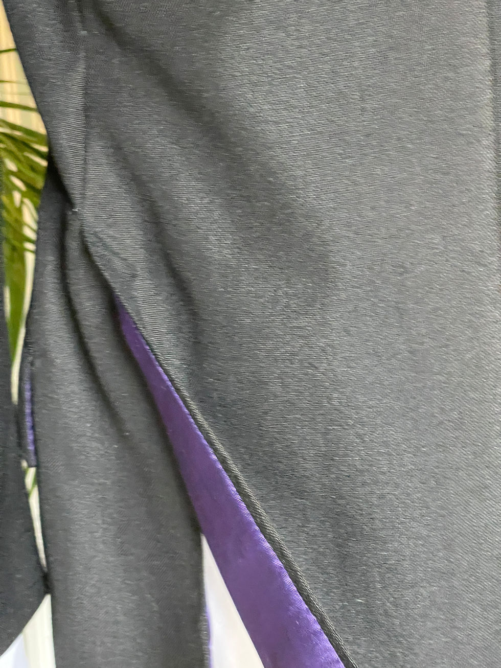 Thumbnail: 1970s Black Dinner Jacket, Tailor Made with Purple Lining