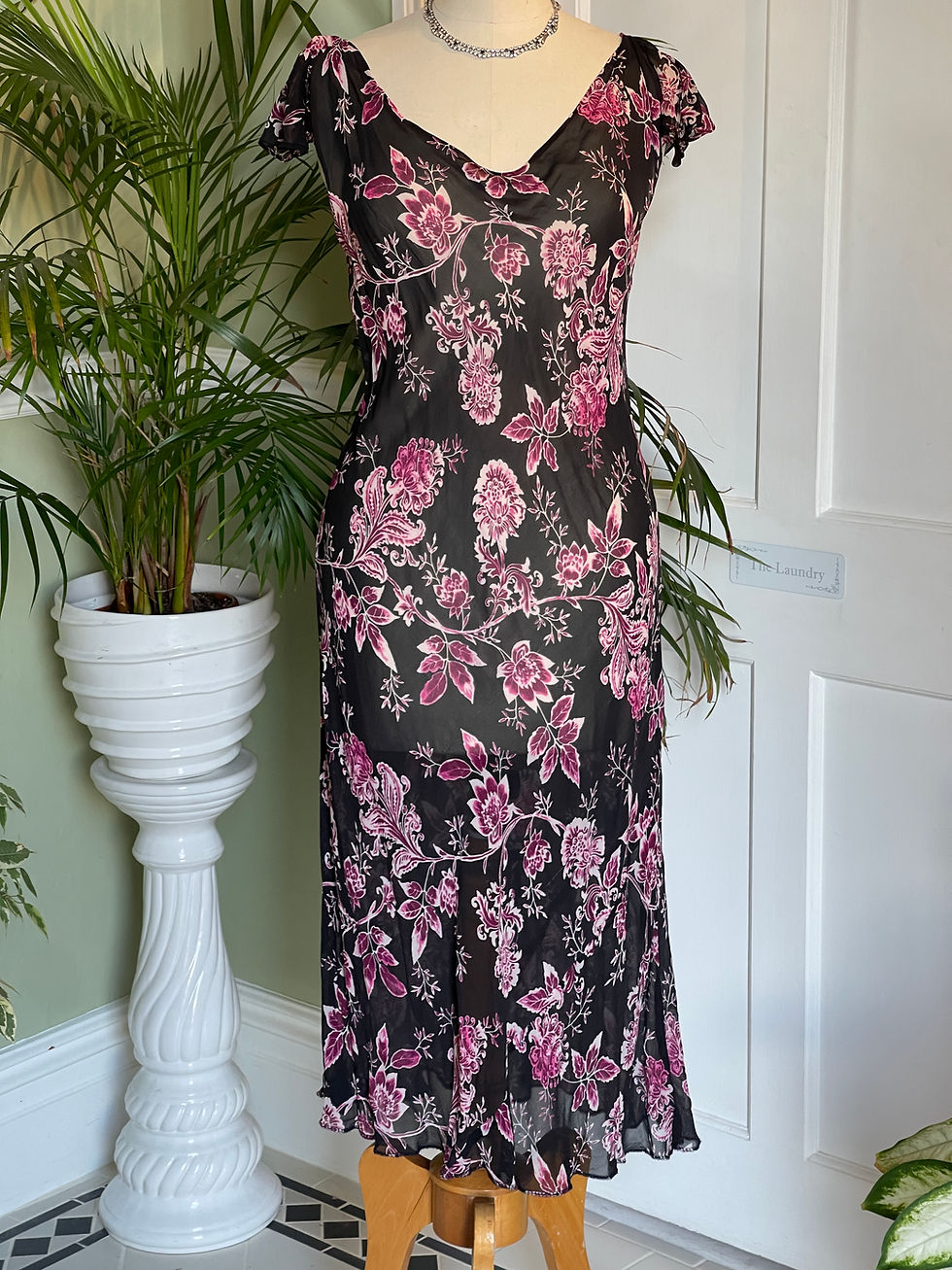 Thumbnail: 1930s Silk Bias Cut Dress