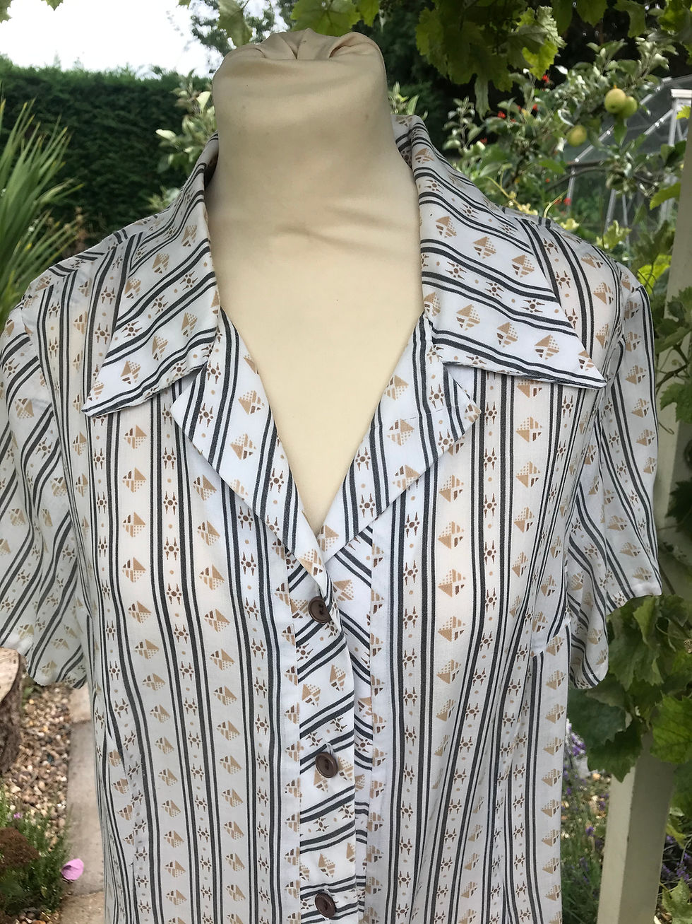 Thumbnail: 1970s Selfridges Shirt Dress Front View