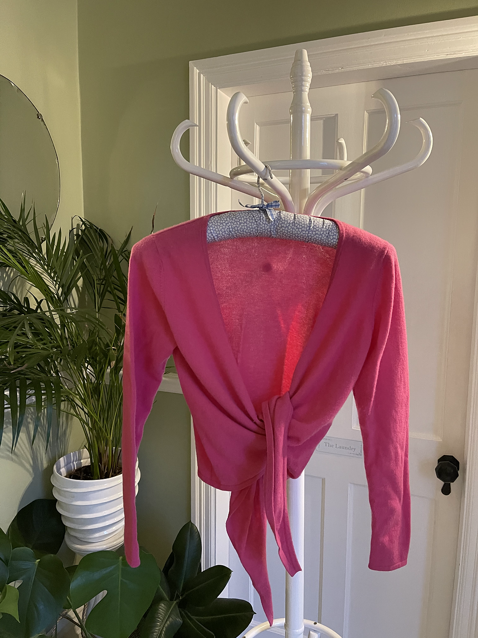Thumbnail: Fuchsia Pink Cashmere Cardigan