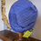 Thumbnail: 1950s Electric Blue Pleated Silk Cock Tail Hat
