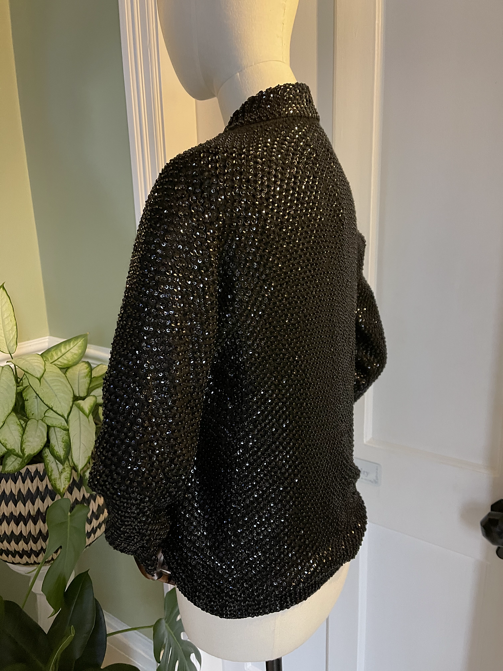 Thumbnail: Silk Lined Sequin Jacket