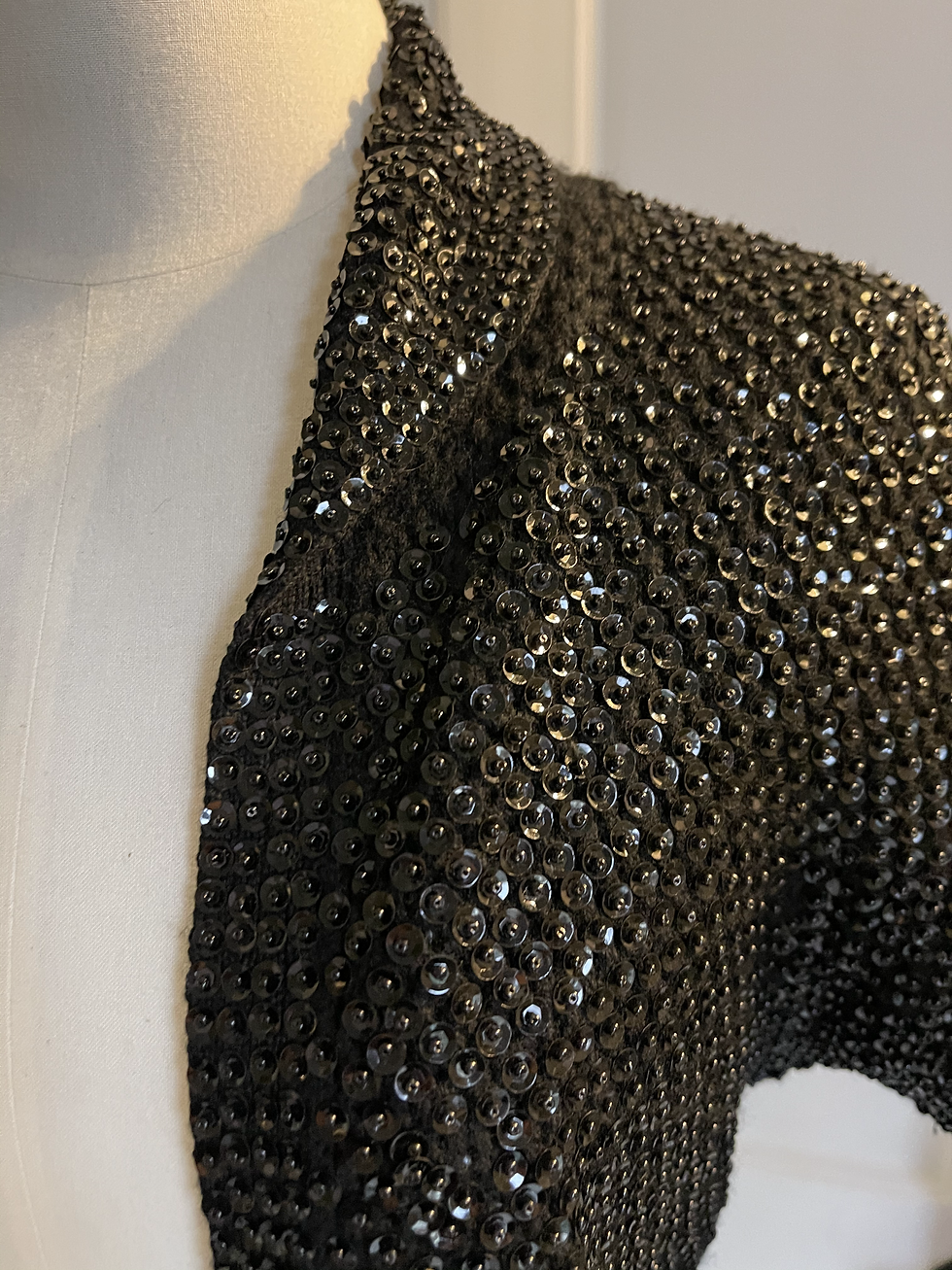 Thumbnail: Silk Lined Sequin Jacket