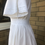 Thumbnail: 1970s White Cotton Maxi Dress ByLaura Ashley Side View