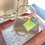 Thumbnail: Gold Frame Evening Bag with Diamanté Clasp Handle & Chain