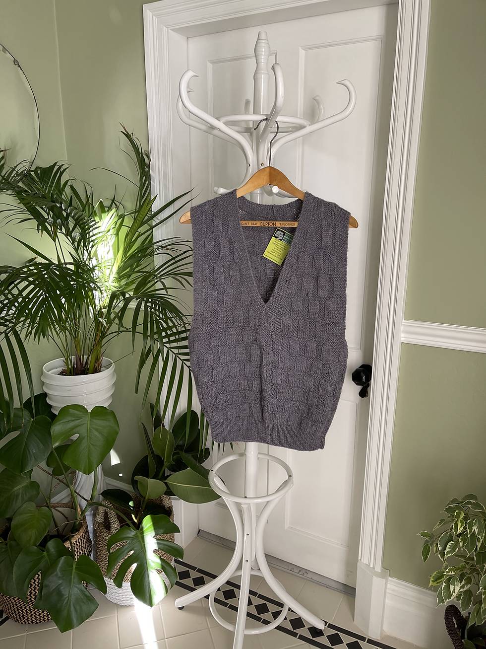 Thumbnail: Hand Knitted Sleeveless Slipover