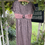 Thumbnail: 1950s Light Brown and Black Jacquard Dress with Pleated Sash