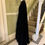 Thumbnail: Black full length velvet cloak side view