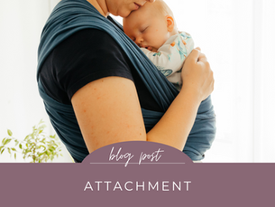 attachment of baby to mom.