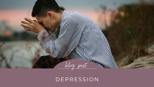 person struggling with depression.