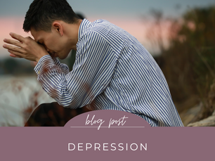 person struggling with depression.
