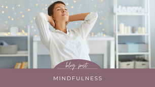 woman taking time for mindfulness.