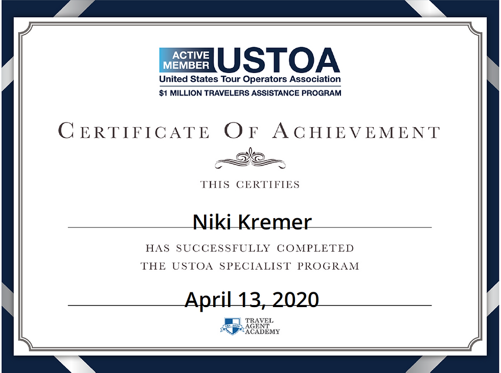 USTOA Certification