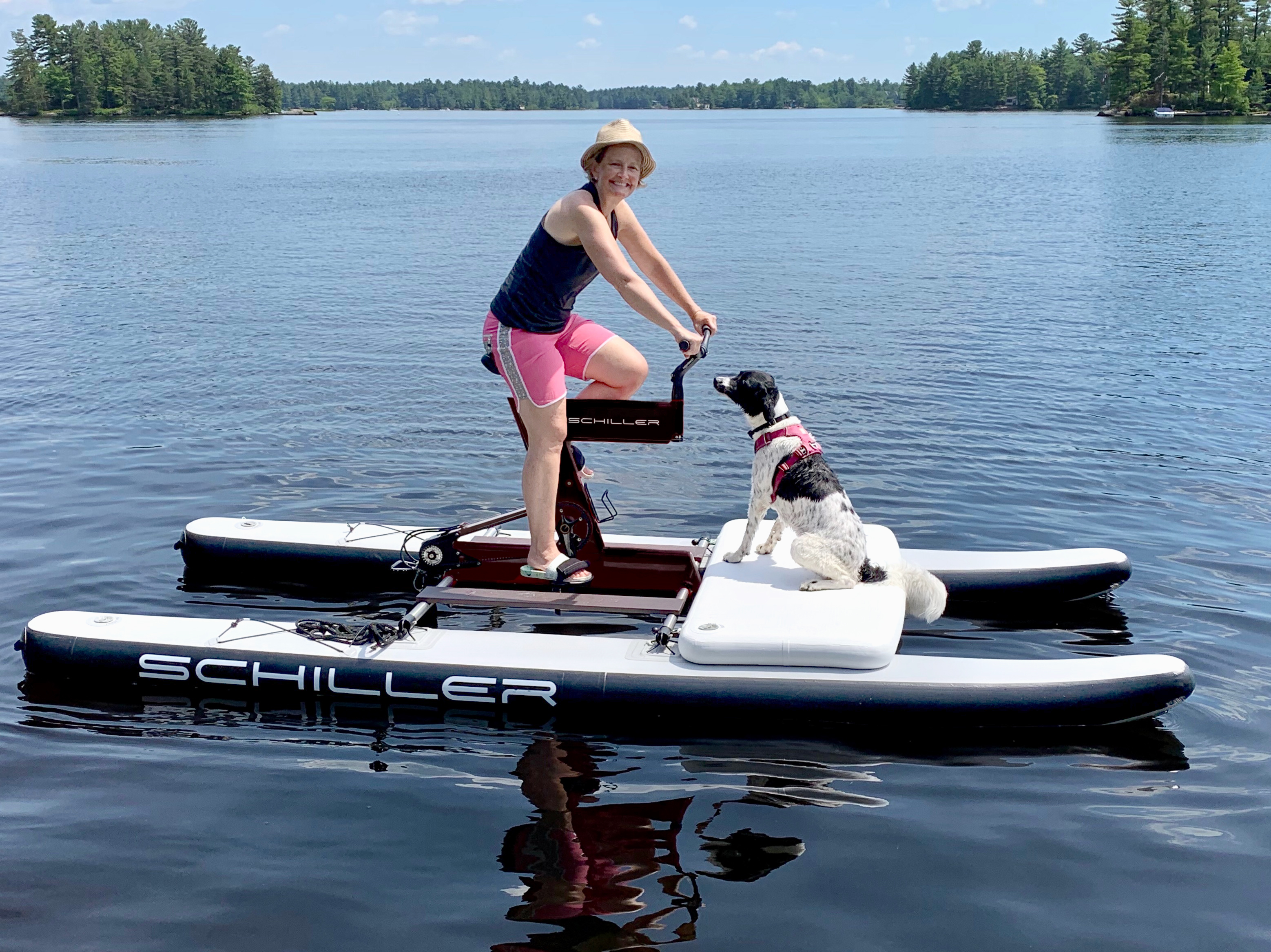 lake - woman with dog on lake.jpg
