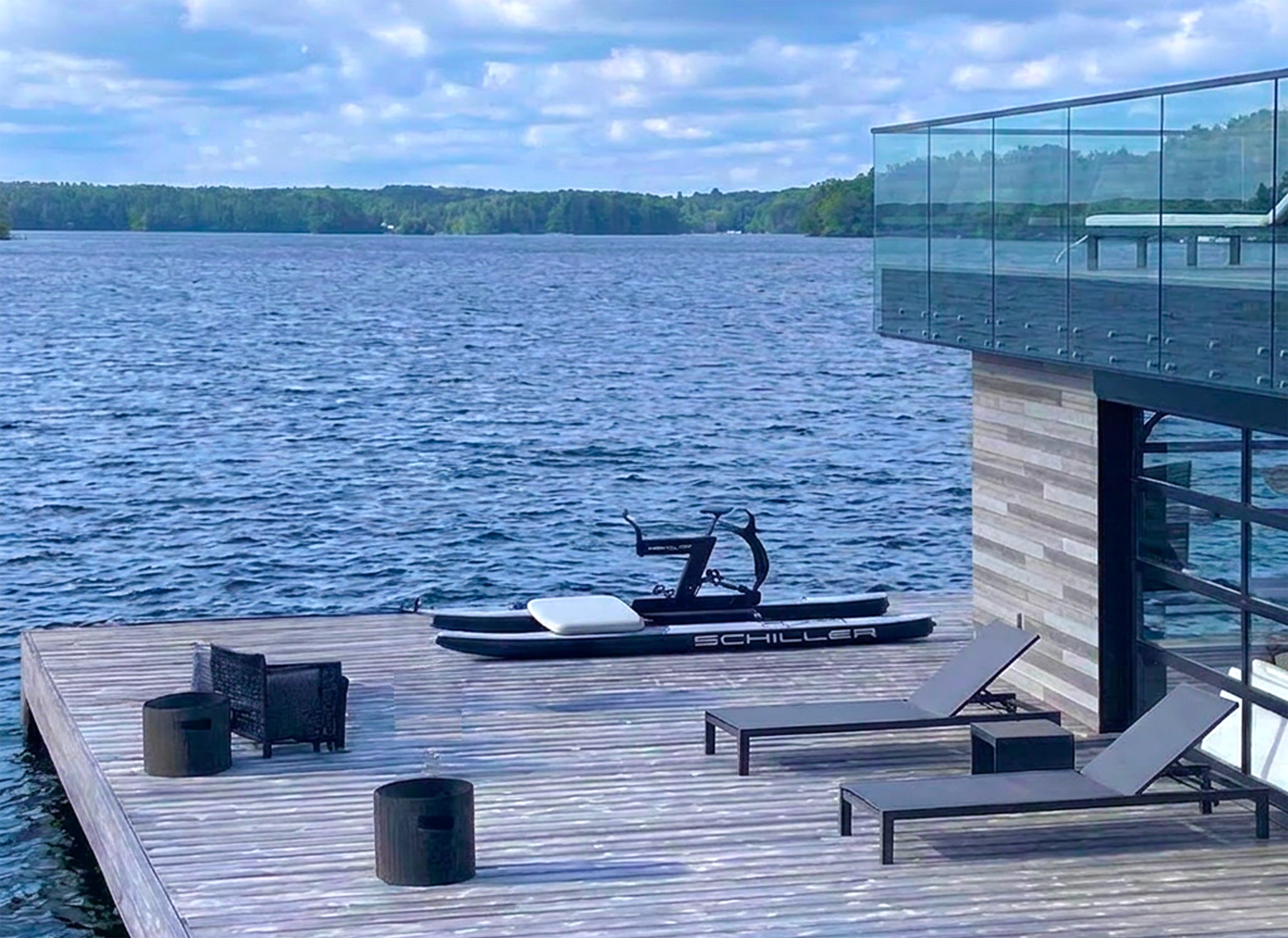 lake - bike on luxury lake deck june 17.jpg