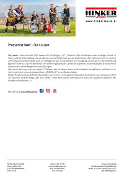 Lauser - Pressetext kurz