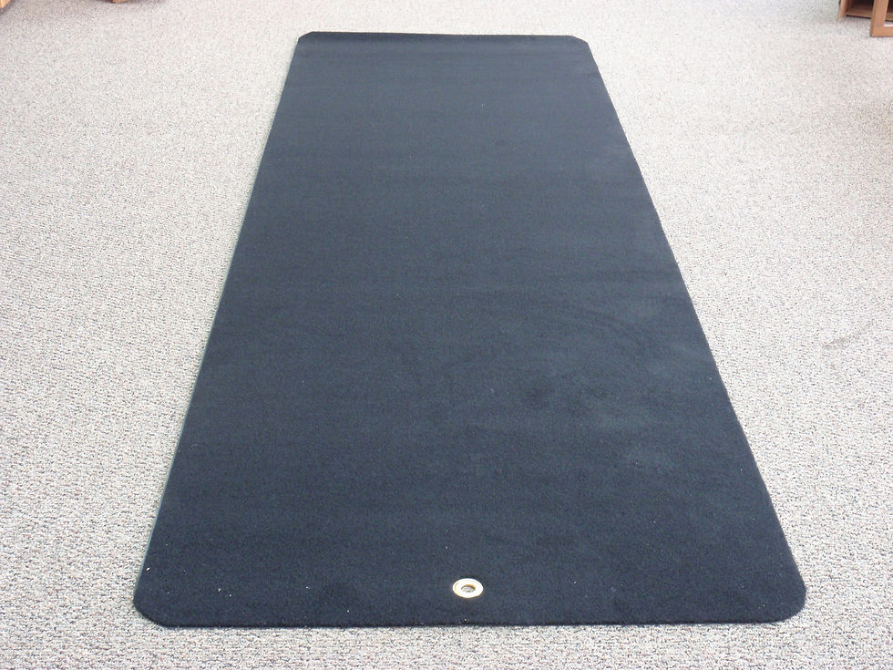 Thumbnail: Carpet Overlay, Van, BLACK 1 ring, full length